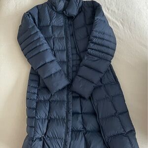 The North Face Women's Navy Puffer Coat Navy Blue Sz. Small